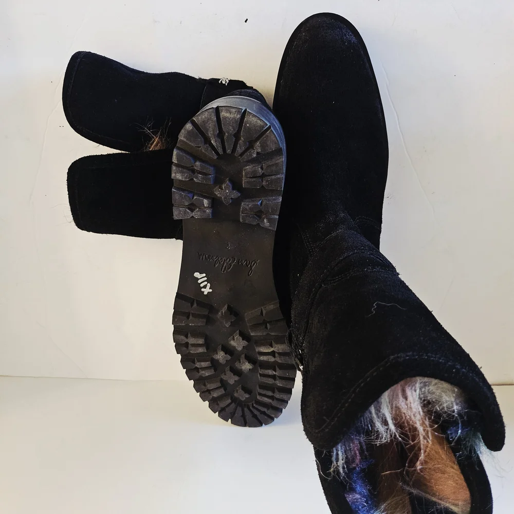 Sam Edelman Black Suede Winter Boots - Picture 10 of 12